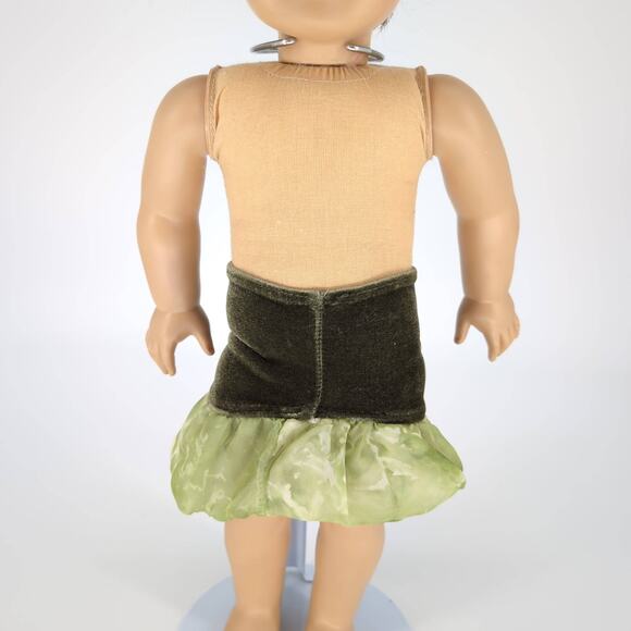 Unbranded Olive Green Velvet Doll Pull On Dressy Skirt for 18" Dolls - GUC - Picture 8 of 12